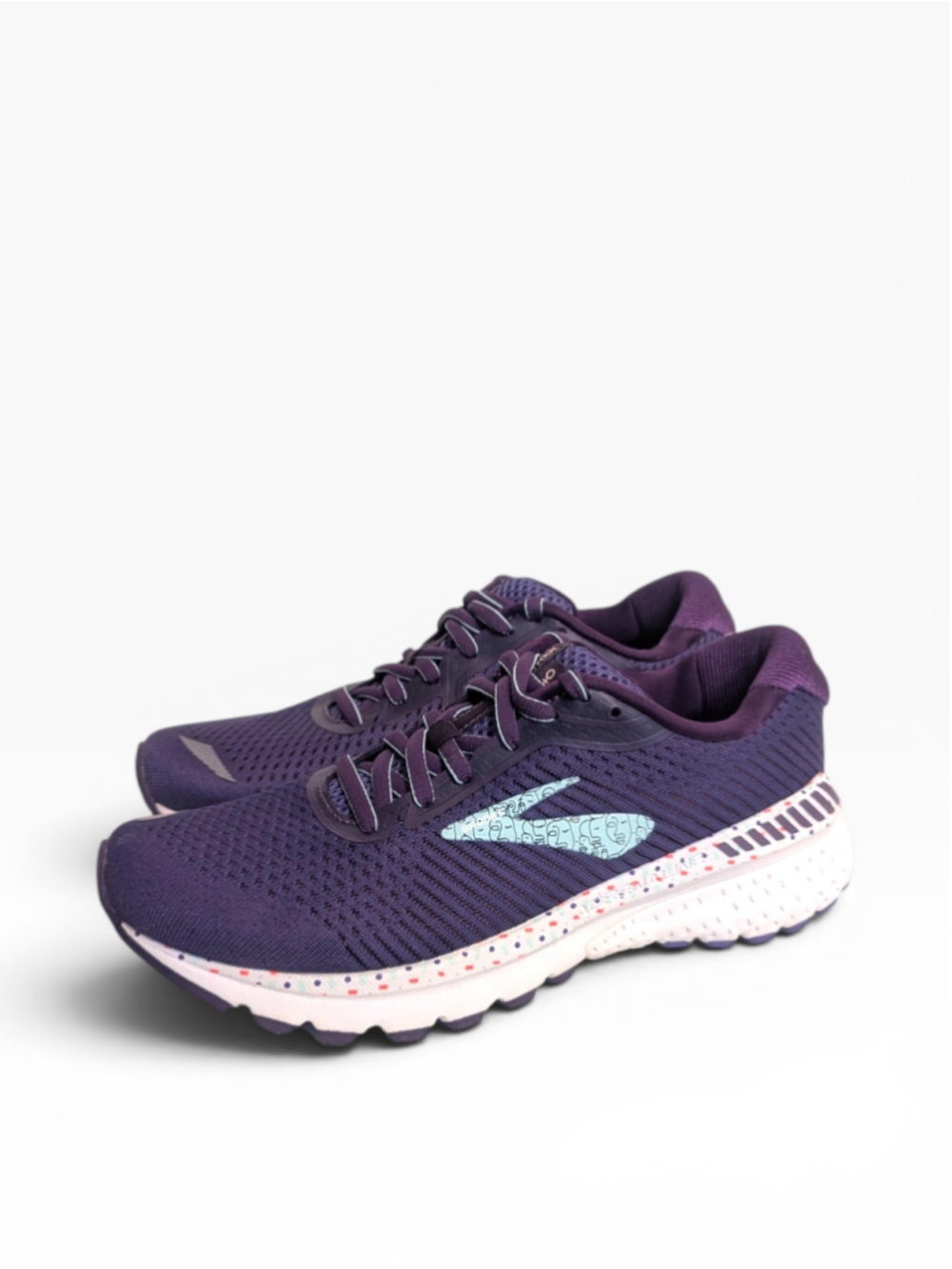 Brooks Adrenaline GTS 20 Athletic Shoes NIB Size 7.5 Purple - Picture 3 of 9